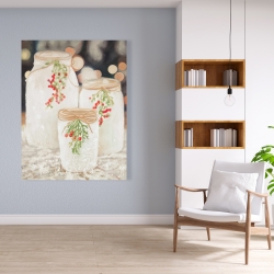 Toile 36 x 48 - Bougies de noël