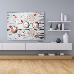 Toile 36 x 48 - Chocolat chaud du temps des fêtes