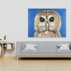 Canvas 36 x 48 - Colorful spotted owl