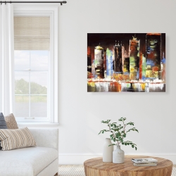 Canvas 36 x 48 - Cityscape by night