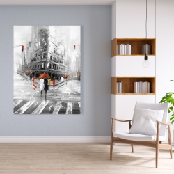 Canvas 36 x 48 - Greyish flatiron building