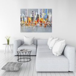 Canvas 36 x 48 - Color splash cityscape