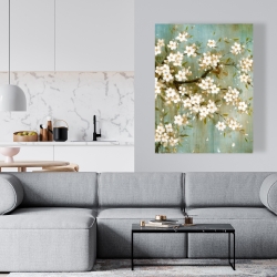 Toile 36 x 48 - Cerisier blanc en fleurs