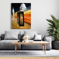Canvas 36 x 48 - Fast london bus 