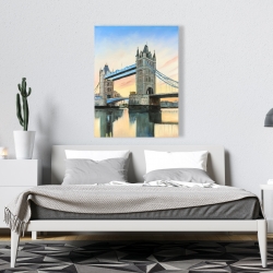 Canvas 36 x 48 - Sunset on the london bridge