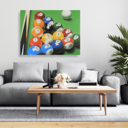 Toile 36 x 48 - Table de billard avec formation de balle