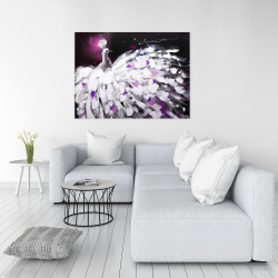 Canvas 36 x 48 - Purple peacock