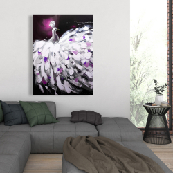 Canvas 36 x 48 - Purple peacock