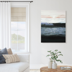 Toile 36 x 48 - Coucher de soleil désaturée