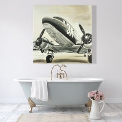 Canvas 48 x 48 - Vintage airplane