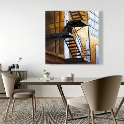 Toile 48 x 48 - Sortie d'un appartement de new york