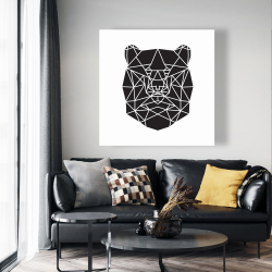 Toile 48 x 48 - Ours géométrique