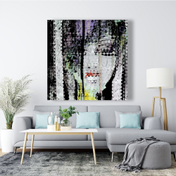 Canvas 48 x 48 - Abstract colorful woman face