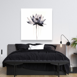 Toile 48 x 48 - Fleur aquarelle