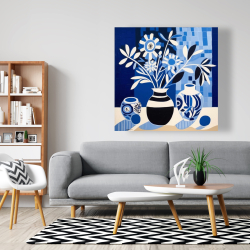 Toile 48 x 48 - Vases bleus