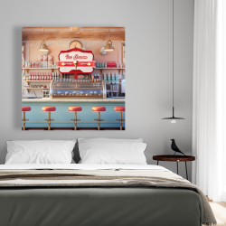 Toile 48 x 48 - Glace rétro