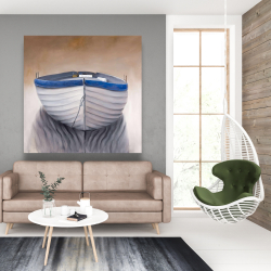 Canvas 48 x 48 - Canoe boat