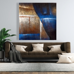 Canvas 48 x 48 - Bronze shapes with blue light