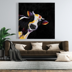 Toile 48 x 48 - Une drôle de vache