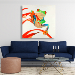Canvas 48 x 48 - Red-eyed frog