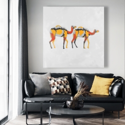 Canvas 48 x 48 - Abstract dromedaries
