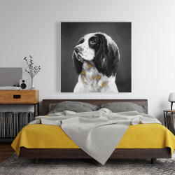 Canvas 48 x 48 - English springer spaniel dog