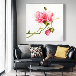 Toile 48 x 48 - Fleurs de magnolia
