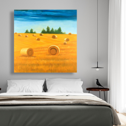Toile 48 x 48 - Paysage de la campagne