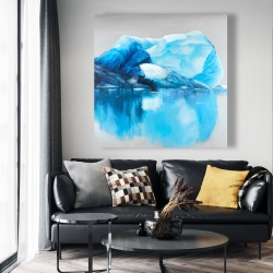 Canvas 48 x 48 - Iceland icebergs