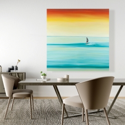 Canvas 48 x 48 - A surfer by dawn