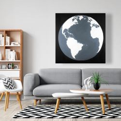 Toile 48 x 48 - Vue satellite de la terre