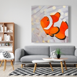 Toile 48 x 48 - Poissons clown