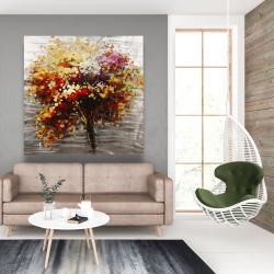Canvas 48 x 48 - Abstract colorful tree