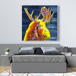 Canvas 48 x 48 - Colorful moose
