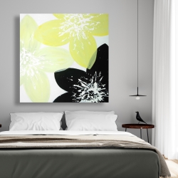 Canvas 48 x 48 - Yellow flowers with white center