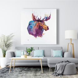 Canvas 48 x 48 - Abstract moose