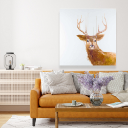 Canvas 48 x 48 - Abstract deer