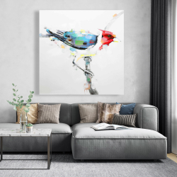 Canvas 48 x 48 - Colorful woodpecker