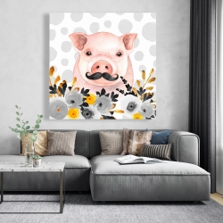 Canvas 48 x 48 - Little disguised pig