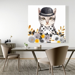 Canvas 48 x 48 - Chic cat