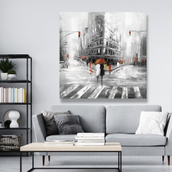Canvas 48 x 48 - Greyish flatiron building