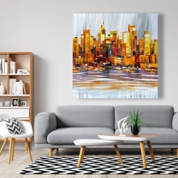 Canvas 48 x 48 - Orange buildings