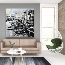 Canvas 48 x 48 - Abstract venise port