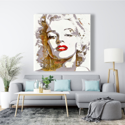 Canvas 48 x 48 - Marilyn monroe with typography