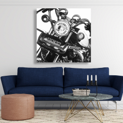 Toile 48 x 48 - Moto réaliste