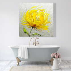 Canvas 48 x 48 - Yellow fluffy flower
