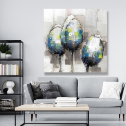 Canvas 48 x 48 - Three abstract tulips