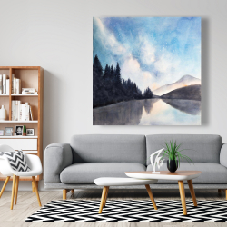 Canvas 48 x 48 - Lakeview by night