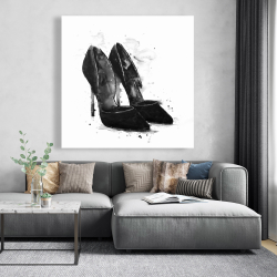 Toile 48 x 48 - Escarpins noirs