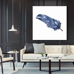 Canvas 48 x 48 - Blue feather